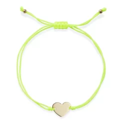 Best Pirce 👏 Moon & Meadow 14K Yellow Gold Polished Heart Cord Bolo Bracelet - 100% Exclusive ❤️ -Moon Sales Store unnamed file 101