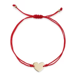 Best Pirce 👏 Moon & Meadow 14K Yellow Gold Polished Heart Cord Bolo Bracelet - 100% Exclusive ❤️ -Moon Sales Store unnamed file 103