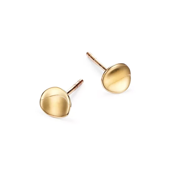 Wholesale π― Moon & Meadow Curved Circle Stud Earrings In 14K Yellow Gold - 100% Exclusive π₯° 5 Wholesale π― Moon & Meadow Curved Circle Stud Earrings In 14K Yellow Gold - 100% Exclusive π₯° - Image 3