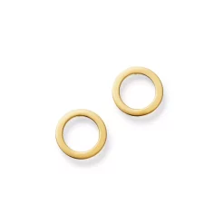 New 💯 Moon & Meadow Open Circle Stud Earrings In 14K Yellow Gold - 100% Exclusive 🥰