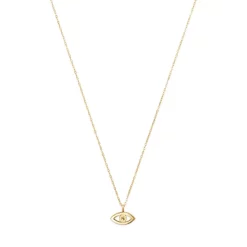 Outlet ๐ Moon & Meadow 14K Yellow Gold Evil Eye Pendant Necklace, 16" ๐