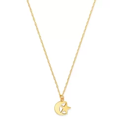 Buy ✨ Moon & Meadow Star & Moon Pendant Necklace In 14K Yellow Gold, 18" - 100% Exclusive ✔️