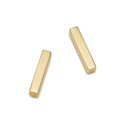 Discount 🎉 Moon & Meadow Bar Stud Earrings In 14K Yellow Gold - 100% Exclusive ⭐