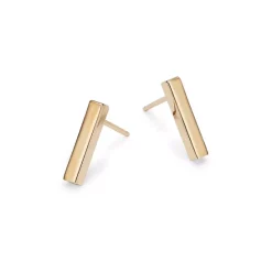 Discount 🎉 Moon & Meadow Bar Stud Earrings In 14K Yellow Gold - 100% Exclusive ⭐ -Moon Sales Store unnamed file 139