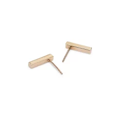 Discount 🎉 Moon & Meadow Bar Stud Earrings In 14K Yellow Gold - 100% Exclusive ⭐ -Moon Sales Store unnamed file 140