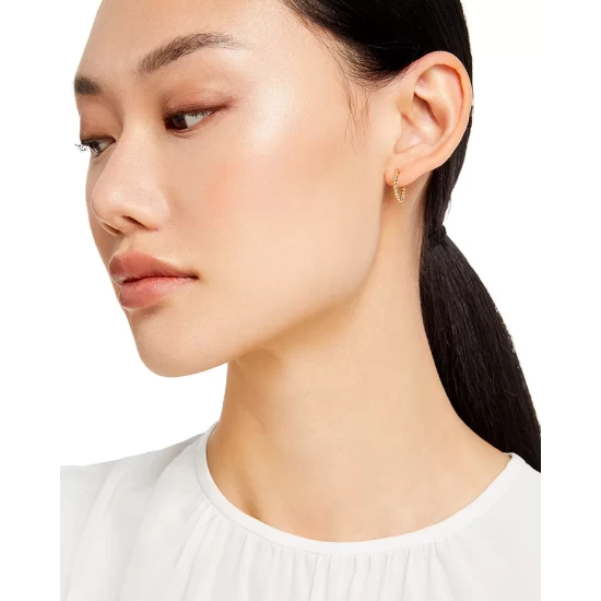 Best Sale ✨ Moon & Meadow Beaded Hoop Earrings In 14K Yellow Gold - 100% Exclusive 🌟 4 Best Sale ✨ Moon & Meadow Beaded Hoop Earrings In 14K Yellow Gold - 100% Exclusive 🌟 - Image 2