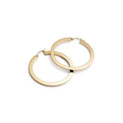 Buy 🤩 Moon & Meadow Flattened Hoop Earrings In 14K Yellow Gold - 100% Exclusive 🔔 -Moon Sales Store unnamed file 148