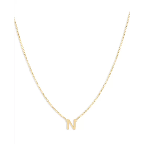 Budget 🔔 Moon & Meadow 14K Yellow Gold Initial Pendant Necklace 🔔 17 Budget 🔔 Moon & Meadow 14K Yellow Gold Initial Pendant Necklace 🔔 - Image 16