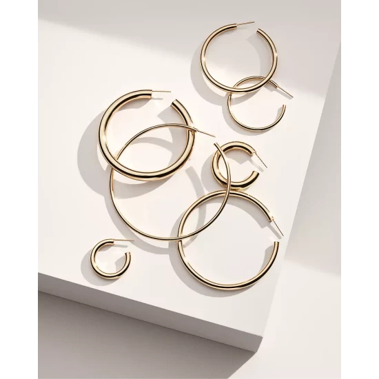 Cheap 👍 Moon & Meadow 14K Yellow Gold Kendall Hoop Earrings 🥰 7 Cheap 👍 Moon & Meadow 14K Yellow Gold Kendall Hoop Earrings 🥰 - Image 5