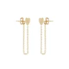 Buy 🎁 Moon & Meadow 14K Yellow Gold Heart Chain Drop Earrings ✔️ -Moon Sales Store unnamed file 160