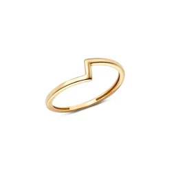 Buy 🌟 Moon & Meadow Asymmetric Band Ring In 14K Yellow Gold - 100% Exclusive 💯