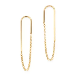 Cheap ๐งจ Moon & Meadow Front Hoop Earrings In 14K Yellow Gold - 100% Exclusive ๐ฅ