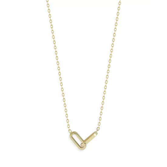 Cheapest โค๏ธ Moon & Meadow 14K Yellow Gold Double Link Pendant Necklace, 16" ๐ 3 Cheapest โค๏ธ Moon & Meadow 14K Yellow Gold Double Link Pendant Necklace, 16" ๐