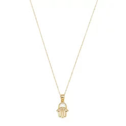 Outlet โ Moon & Meadow Hamsa Hand Pendant Necklace In 14K Yellow Gold, 16" - 100% Exclusive ๐งจ