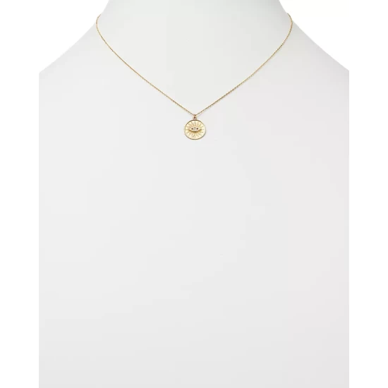 Deals ๐ Moon & Meadow 14K Yellow Gold Diamond Evil Eye Pendant Necklace, 18" ๐ 4 Deals ๐ Moon & Meadow 14K Yellow Gold Diamond Evil Eye Pendant Necklace, 18" ๐ - Image 2