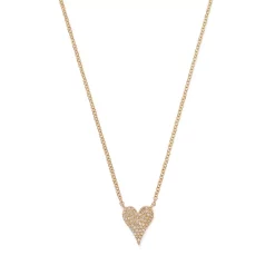 Best Sale 🥰 Moon & Meadow 14K Yellow Gold Diamond Heart Pendant Necklace, 18" - 100% Exclusive 🧨 -Moon Sales Store unnamed file 209