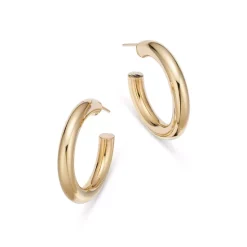 New 😍 Moon & Meadow 14K Yellow Gold Michelle Hoop Earrings 🥰
