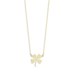 Budget 👏 Moon & Meadow Clover Pendant Necklace In 14K Yellow Gold, 16" 😍