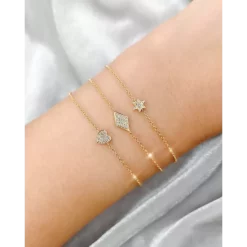 Cheapest 🔥 Moon & Meadow 14K Yellow Gold Diamond Heart Bracelet - 100% Exclusive 🔥 -Moon Sales Store unnamed file 240
