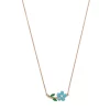 Discount 👏 Moon & Meadow 14K Yellow Gold Enamel Flower Pendant Necklace, 15-16" Blue/gold 😀 -Moon Sales Store unnamed file 263