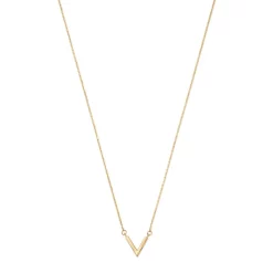 Brand new 🎁 Moon & Meadow V Pendant Necklace In 14K Yellow Gold, 16" - 100% Exclusive 💯