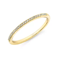 Best Sale 😍 Moon & Meadow 14K Yellow Gold Kate Diamond Stacking Band ⭐