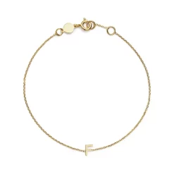 New 🤩 Moon & Meadow 14K Yellow Gold Initial Chain Bracelet 🔔 -Moon Sales Store unnamed file 28