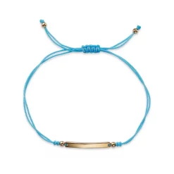 Best Pirce 🔔 Moon & Meadow 14K Yellow Gold Bar Cord Bracelet Pink 😉 -Moon Sales Store unnamed file 287