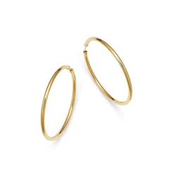 Brand new 😉 Moon & Meadow Endless Hoop Earrings In 14K Yellow Gold - 100% Exclusive 🧨
