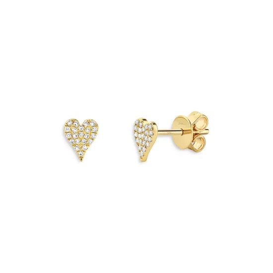 Buy ✔️ Moon & Meadow 14K Yellow Gold Diamond Heart Stud Earrings ⌛ 3 Buy ✔️ Moon & Meadow 14K Yellow Gold Diamond Heart Stud Earrings ⌛