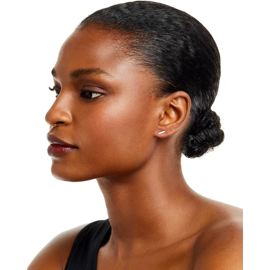 Buy ๐ Moon & Meadow 14K Rose Gold Diamond Bar Stud Earrings โจ 4 Buy ๐ Moon & Meadow 14K Rose Gold Diamond Bar Stud Earrings โจ - Image 2