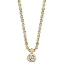 Buy 👏 Moon & Meadow 14K Yellow Gold Diamond Solitaire Pendant Necklace, 18" - 100% Exclusive 🎉