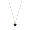Discount 🥰 Moon & Meadow 14K Yellow Gold Diamond Heart Black Enamel Necklace, 18" - 100% Exclusive ❤️ -Moon Sales Store unnamed file 328