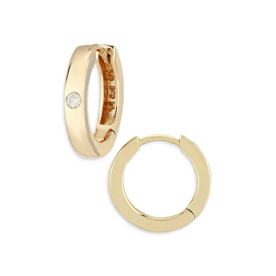Coupon 😀 Moon & Meadow 14K Yellow Gold Diamond Huggie Hoop Earrings - 100% Exclusive ⭐ 3 Coupon 😀 Moon & Meadow 14K Yellow Gold Diamond Huggie Hoop Earrings - 100% Exclusive ⭐