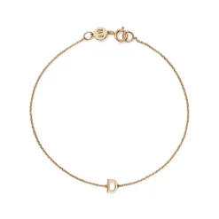New 🤩 Moon & Meadow 14K Yellow Gold Initial Chain Bracelet 🔔 -Moon Sales Store unnamed file 34