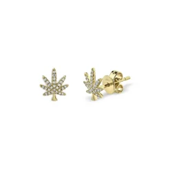 Top 10 ✨ Moon & Meadow 14K Yellow Gold Diamond Leaf Stud Earrings - 100% Exclusive 😀