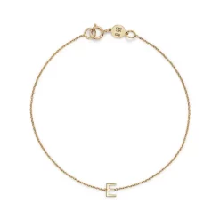 New 🤩 Moon & Meadow 14K Yellow Gold Initial Chain Bracelet 🔔 -Moon Sales Store unnamed file 35