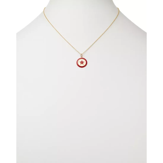 Cheap 🌟 Moon & Meadow 14K Yellow Gold Enamel Star Medallion Pendant Necklace, 18" - 100% Exclusive Red/gold 🎁 4 Cheap 🌟 Moon & Meadow 14K Yellow Gold Enamel Star Medallion Pendant Necklace, 18" - 100% Exclusive Red/gold 🎁 - Image 2
