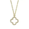 Wholesale 🎁 Moon & Meadow 14K Yellow Gold Diamond Clover Pendant Necklace, 18" - 100% Exclusive ⭐