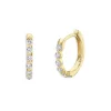 Best Pirce 😀 Moon & Meadow 14K Yellow Gold Diamond Oval Hoop Earrings - 100% Exclusive 😀