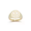 Promo 🤩 Moon & Meadow 14K Yellow Gold Smiley Face Signet Ring - 100% Exclusive 🔔 -Moon Sales Store unnamed file 384