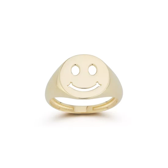 Promo ๐คฉ Moon & Meadow 14K Yellow Gold Smiley Face Signet Ring - 100% Exclusive ๐ 3 Promo ๐คฉ Moon & Meadow 14K Yellow Gold Smiley Face Signet Ring - 100% Exclusive ๐