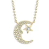 Wholesale 🎁 Moon & Meadow 14K Yellow Gold Diamond Moon & Star Pendant Necklace, 18" - 100% Exclusive 🤩 -Moon Sales Store unnamed file 389