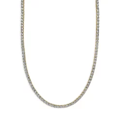 Flash Sale 🔔 Moon & Meadow 14K Yellow Gold Diamond Tennis Necklace, 13-18" - 100% Exclusive 🔥