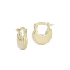 Brand new 🥰 Moon & Meadow 14 Yellow Gold Bold Huggie Earrings - 100% Exclusive 🔥 -Moon Sales Store unnamed file 396