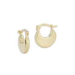 Brand new 🥰 Moon & Meadow 14 Yellow Gold Bold Huggie Earrings - 100% Exclusive 🔥