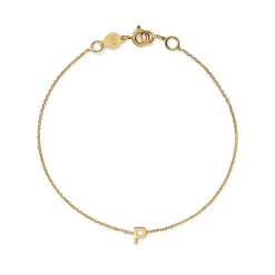 New 🤩 Moon & Meadow 14K Yellow Gold Initial Chain Bracelet 🔔 -Moon Sales Store unnamed file 41