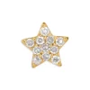 Outlet ⌛ Moon & Meadow 14K Yellow Gold Diamond Pavé Star Single Stud Earring 😉