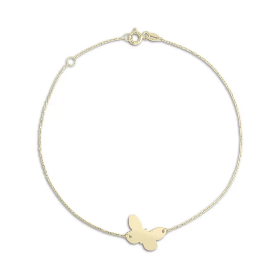 Outlet ๐ Moon & Meadow 14K Yellow Gold Butterfly Ankle Bracelet ๐งจ 3 Outlet ๐ Moon & Meadow 14K Yellow Gold Butterfly Ankle Bracelet ๐งจ