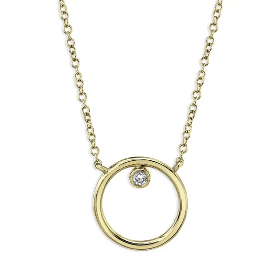 Buy โ๏ธ Moon & Meadow 14K Yellow Gold Diamond Circle Pendant Necklace, 16-18" - 100% Exclusive ๐ 3 Buy โ๏ธ Moon & Meadow 14K Yellow Gold Diamond Circle Pendant Necklace, 16-18" - 100% Exclusive ๐